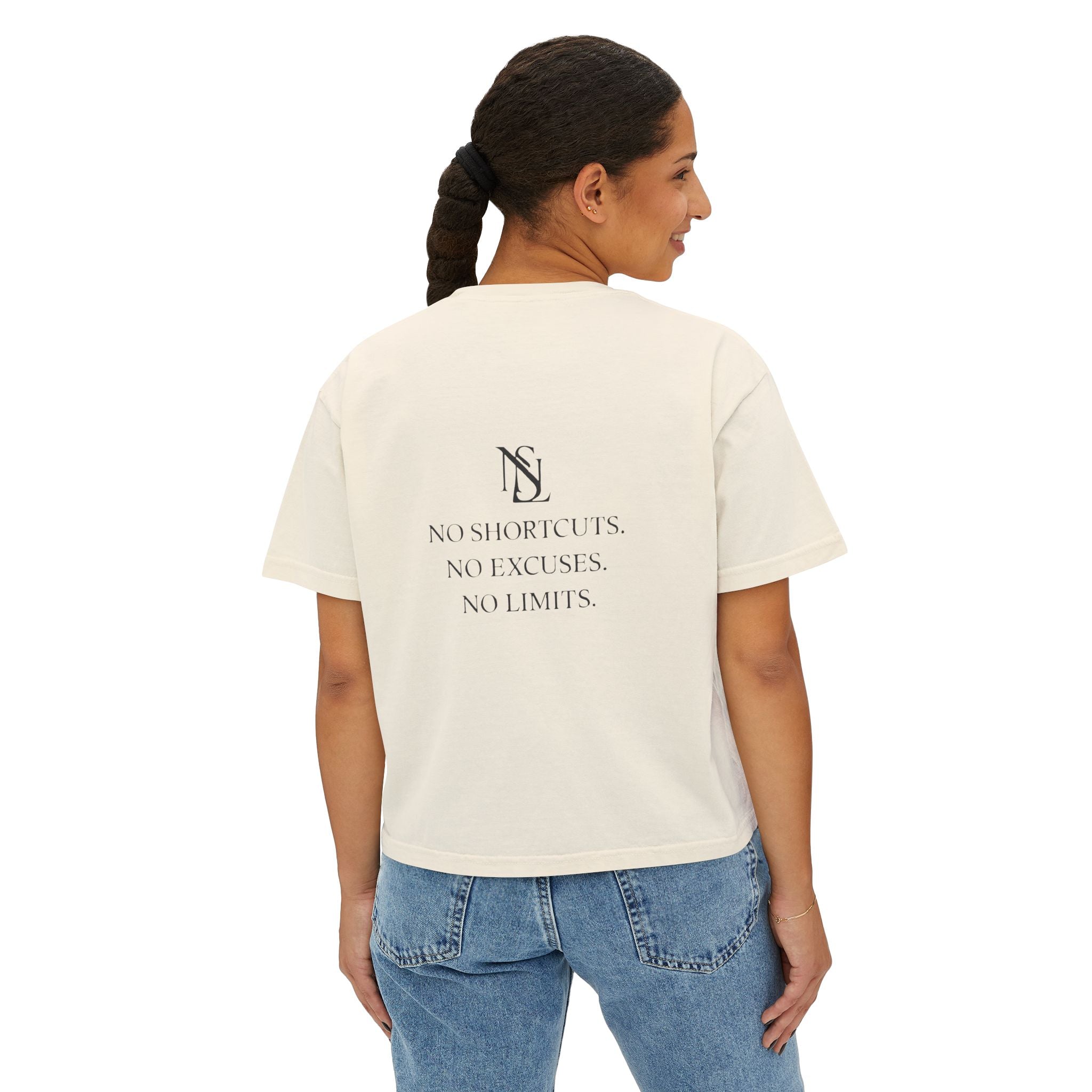 EARN IT DAILY — Garment-Dyed Boxy Tee