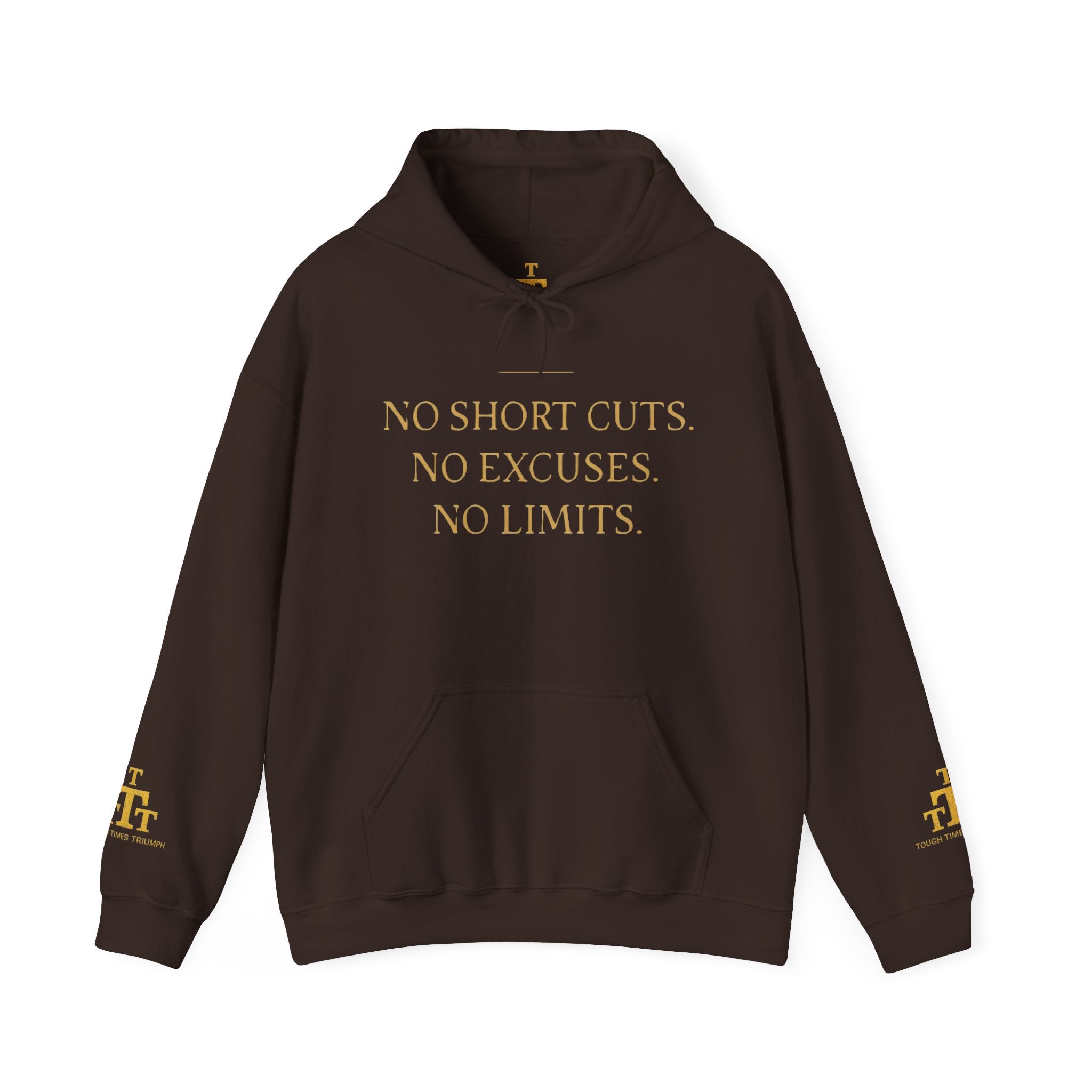 NO SHORT CUTS. NO EXCUSES. NO LIMITS. — Heavyweight Hoodie