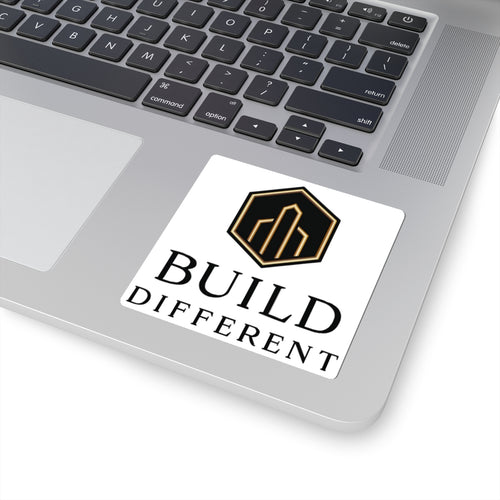 BUILD DIFFERENT — Gold & Black Emblem Vinyl Sticker