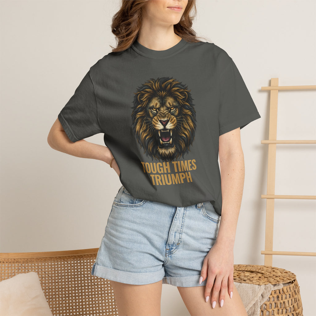 Tough Times Triumph Lion Tee — Garment-Dyed Heavyweight