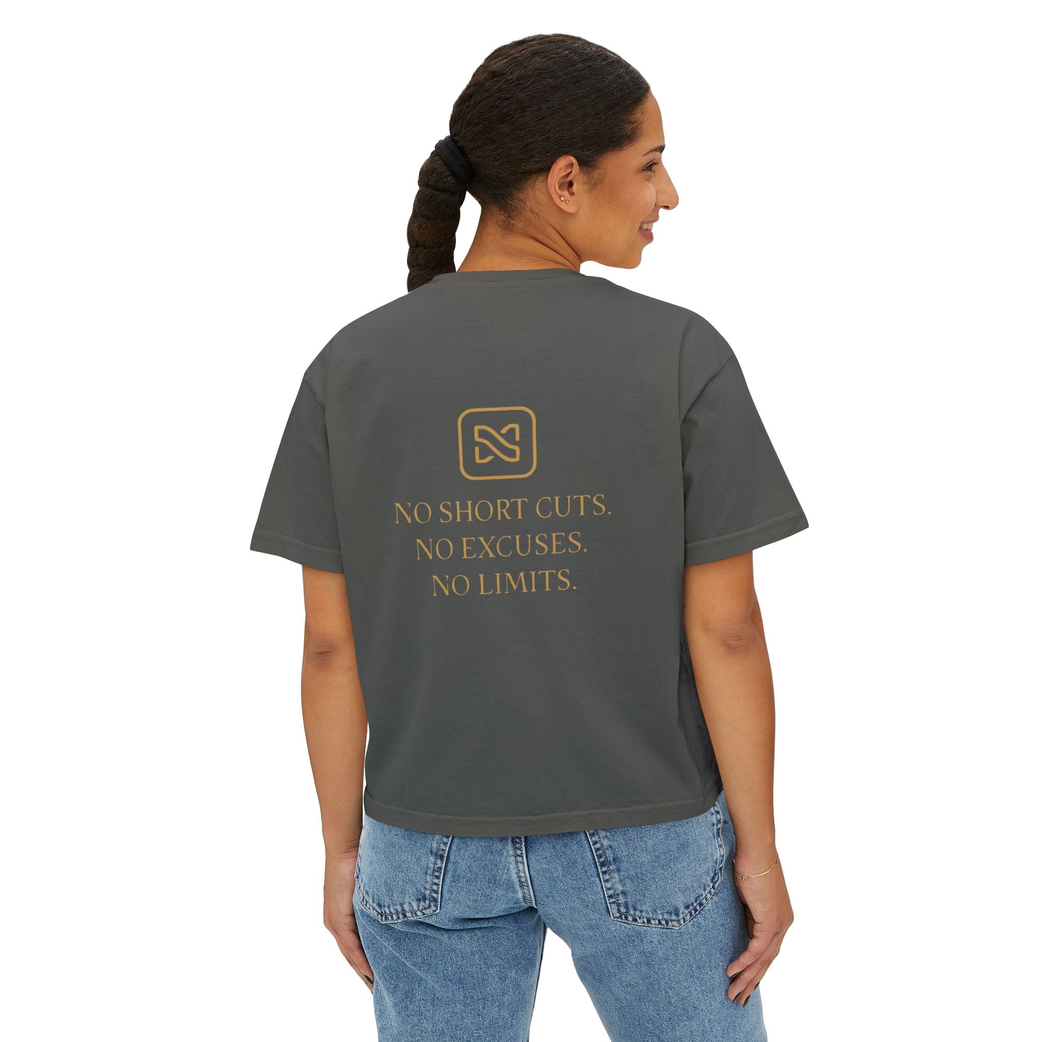 EARN IT DAILY — Garment-Dyed Boxy Tee