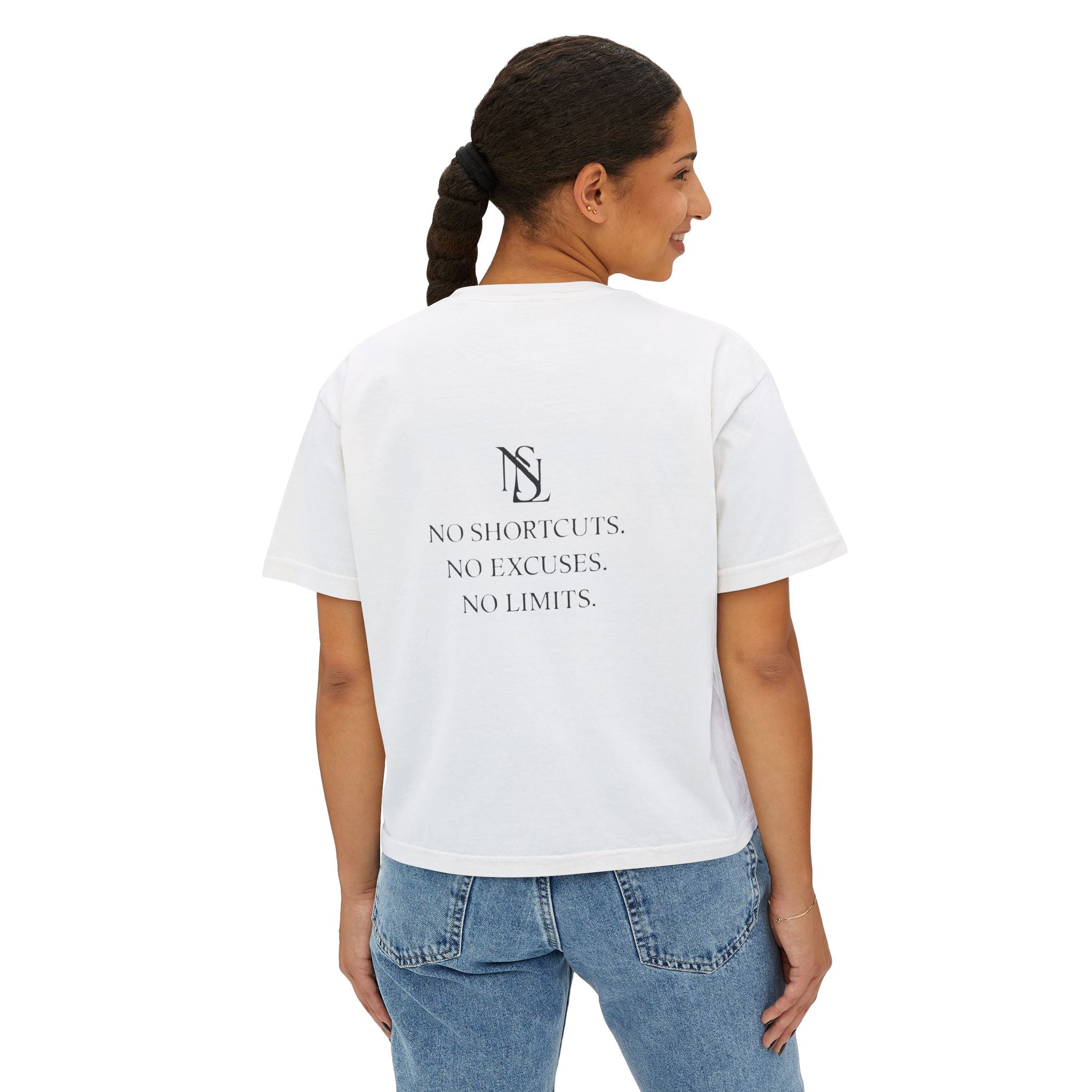 EARN IT DAILY — Garment-Dyed Boxy Tee