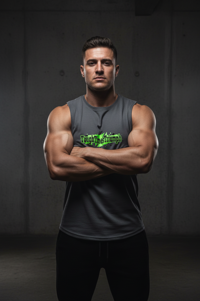 TTT Volt CVC Muscle Tank — TOUGH TIMES TRIUMPH | Built for those who endure