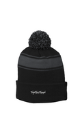 Stripe Pom Beanie