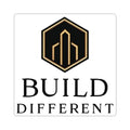 BUILD DIFFERENT — Gold & Black Emblem Vinyl Sticker