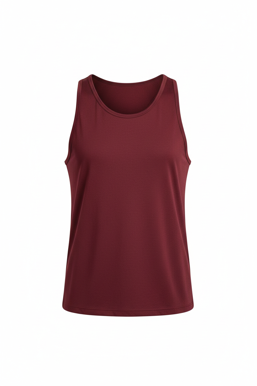Burgundy Muscle Tank