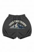 Charcoal Grey Bubble Shorts - Mountain Summit