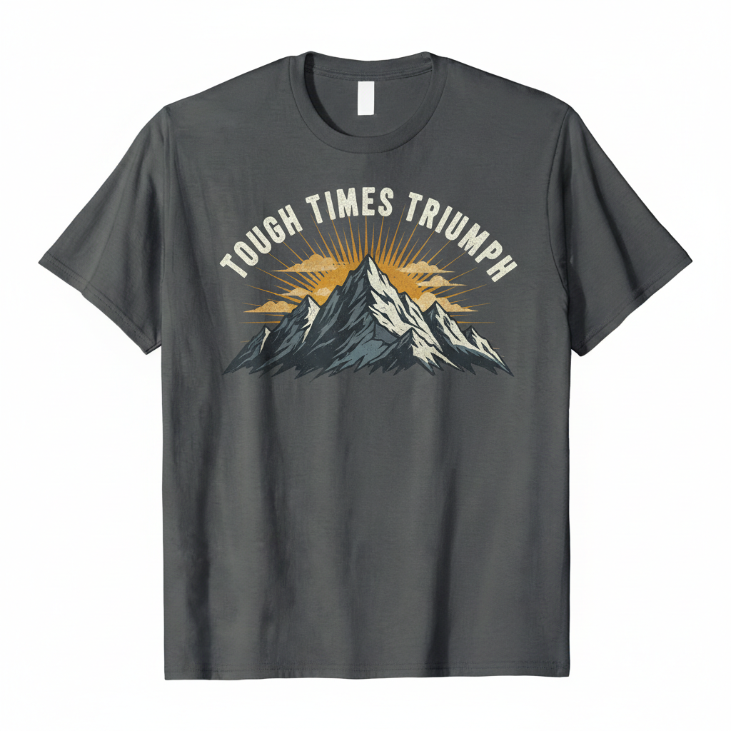 Charcoal Grey Tee - Mountain Summit