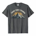 Charcoal Grey Tee - Mountain Summit
