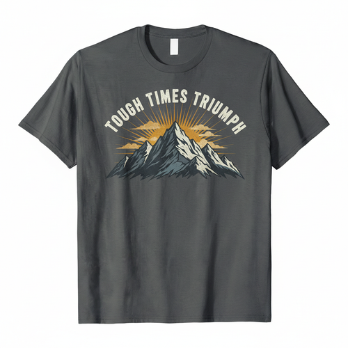 Charcoal Grey Tee - Mountain Summit