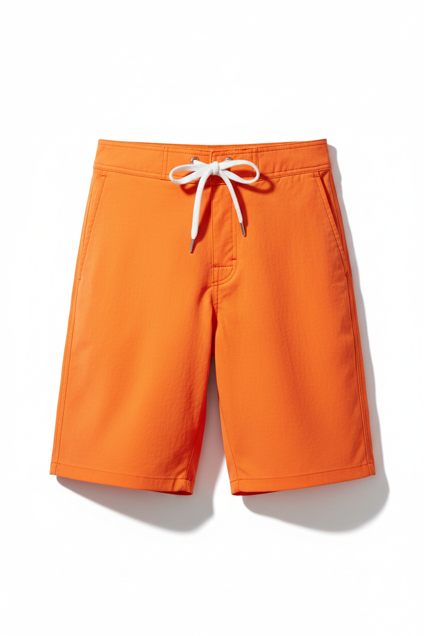 Tough Times Triumph Board Shorts - Orange Plain